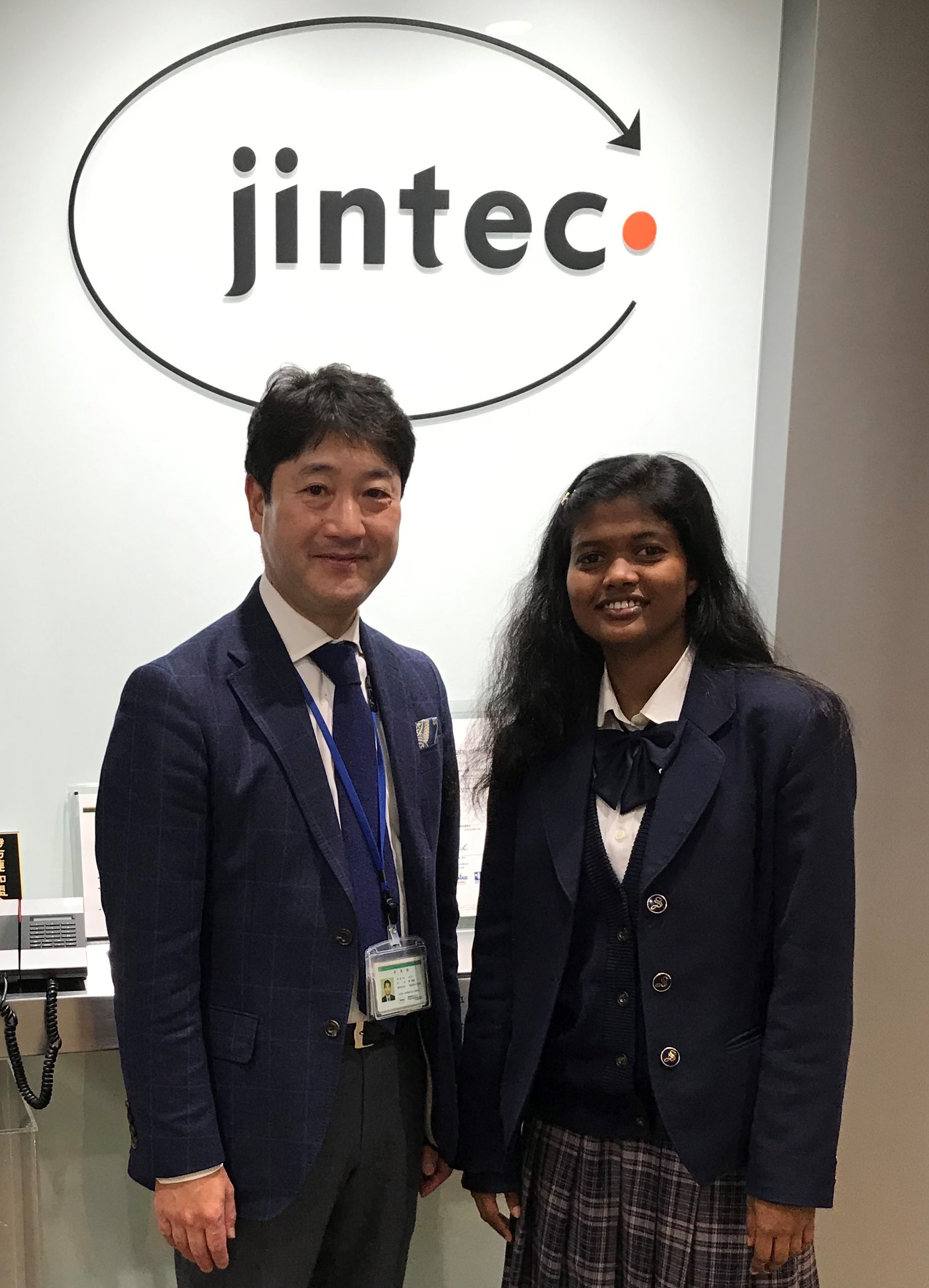 2019年度 スリランカからの留学生、サチニ・ディサーナーヤカ さんがジンテックを訪問！ 15年間の足跡は感動のスピーチに表れた 株式会社